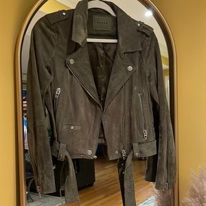 Blank moto jacket size small